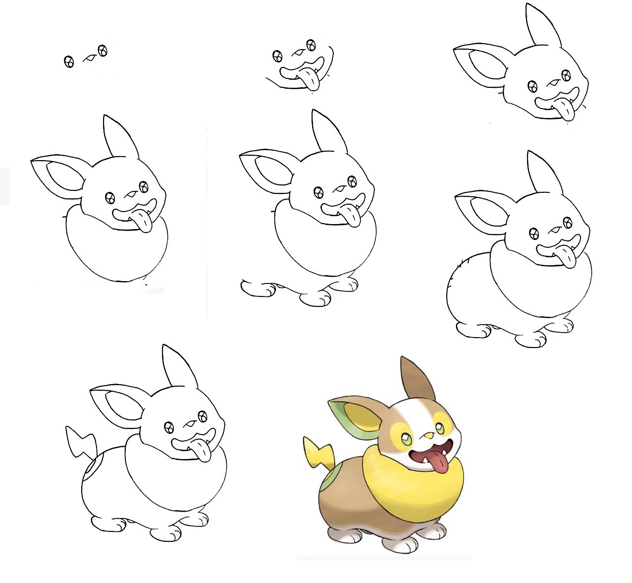 how to draw yamper