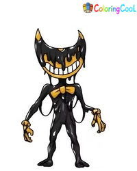 How To Draw Bendy – The Details Instructions Coloring Page