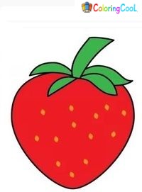 Strawberry Drawing Is Complete In 9 Easy Steps Coloring Page