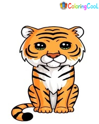 9 Easy Steps To Get A Tiger Drawing Coloring Page
