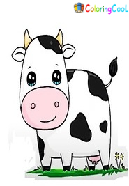 How To Draw A Cow – The Details Instructions Coloring Page