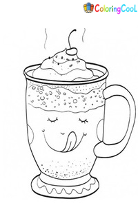 Hot Cocoa Coloring Pages