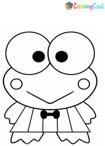 Keroppi Coloring Pages