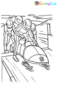 Bobsled Coloring Pages