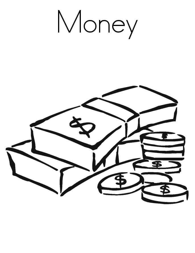 Money Can Buy Almost Everything Coloring Page