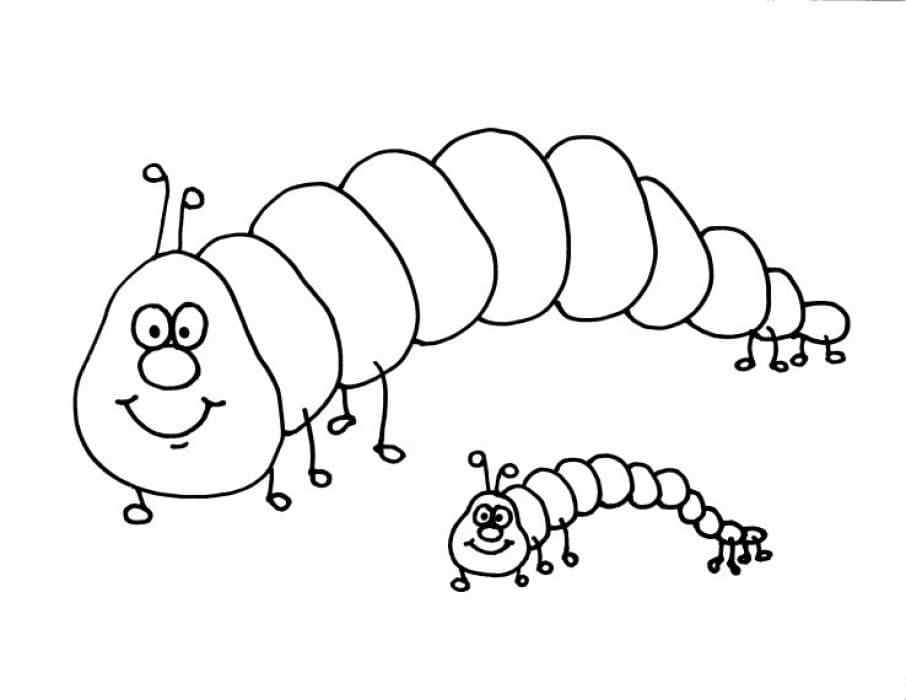 Mother Caterpillar Coloring Page