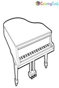 Piano Coloring Pages