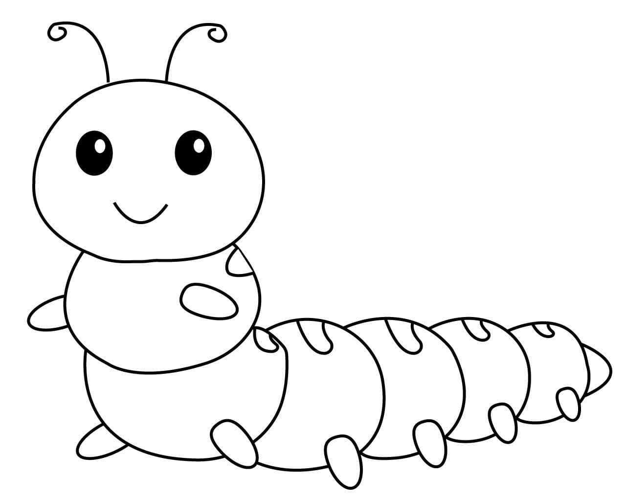 Small Eyed Baby Coloring Page