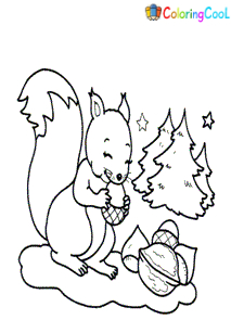 Nuts Coloring Pages