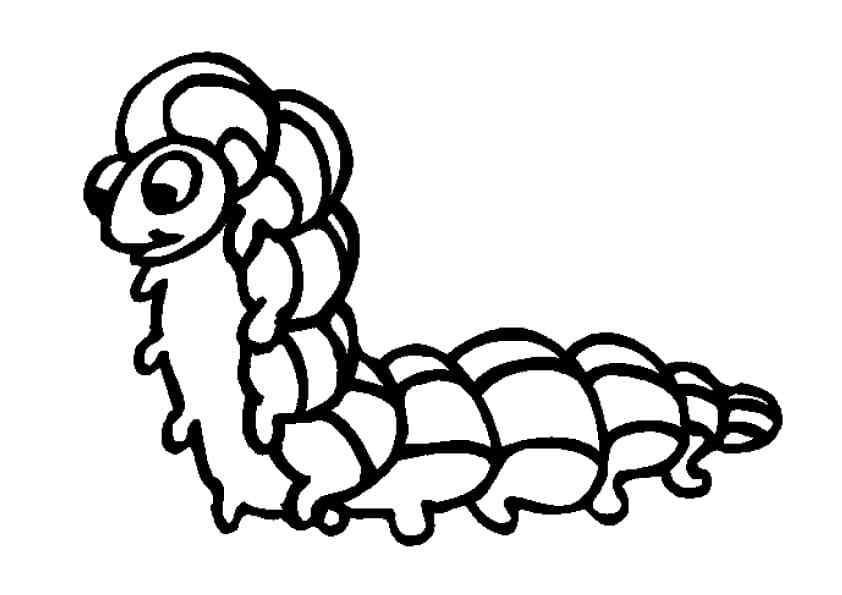 The Amazing Larva Coloring Page