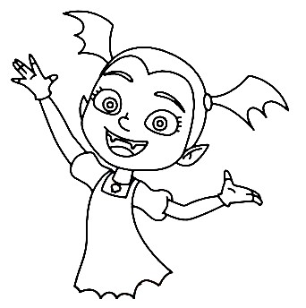 How To Draw Vampirina - The Details Instructions 8 Vampirina step7