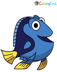 How To Draw Dory – The Details Instructions Coloring Page