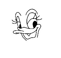 How To Draw Daisy Duck - The Details Instructions 2 duck daisy step1