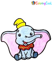 Dumbo Drawing Is Complete In 8 Easy Steps Coloring Page