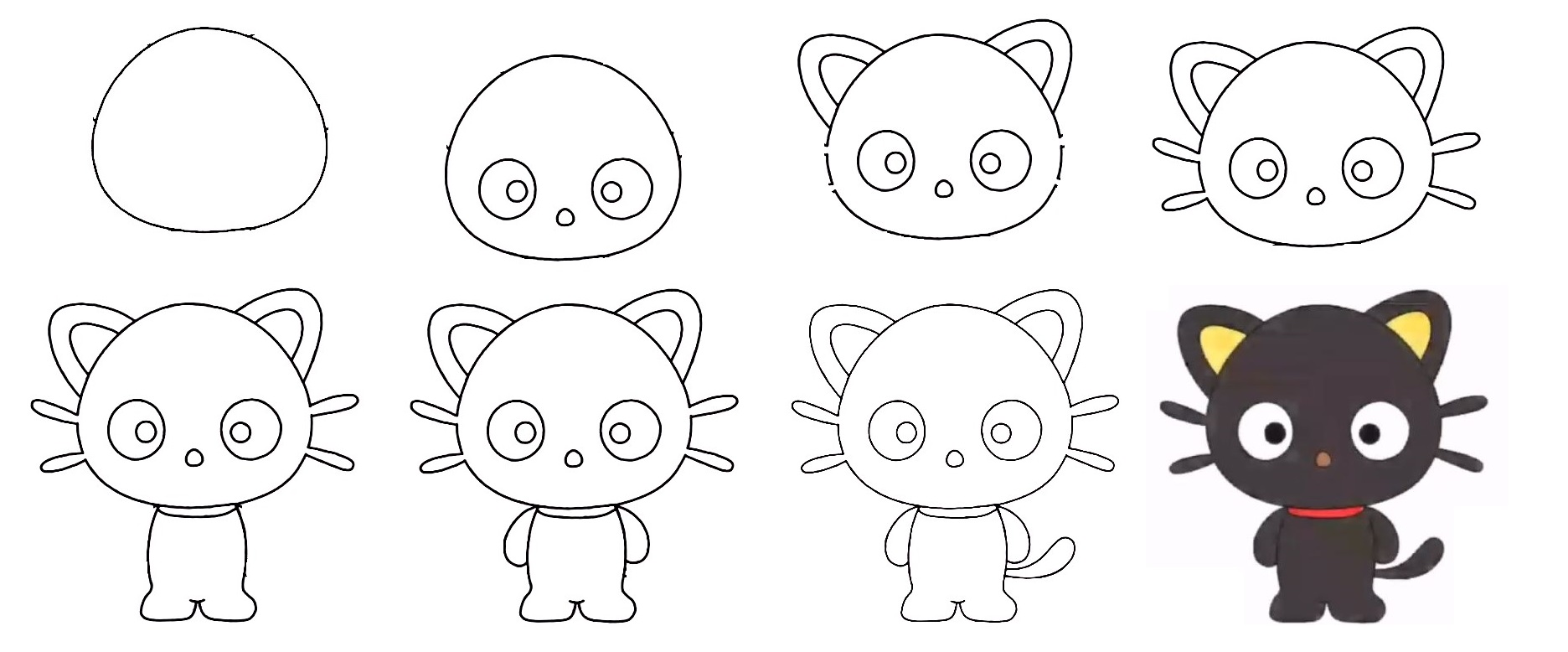how to draw chococat