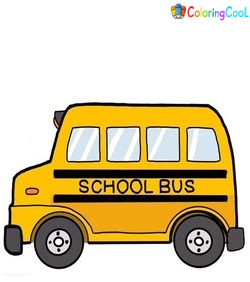 How To Draw A School Bus – The Details Instructions Coloring Page