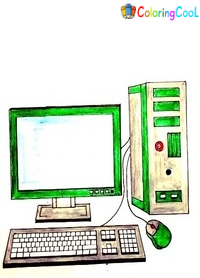 How To Draw A computer – The Details Instructions Coloring Page