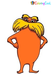 Lorax Drawing Is Complete In 6 Easy Steps Coloring Page