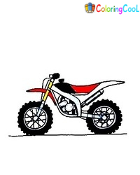 How To Draw A Motorcycle – The Details Instructions Coloring Page