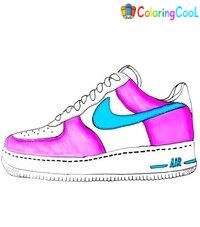6 Easy Steps Creating A Shoe Drawing – How To Draw A Shoe Coloring Page