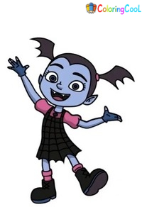 How To Draw Vampirina – The Details Instructions Coloring Page