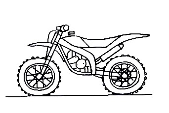 How To Draw A Motorcycle - The Details Instructions 8 moto step7