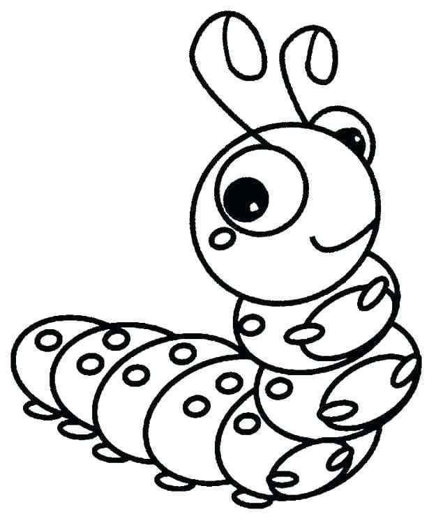 Tiny Insect With Big Eyes Coloring Page