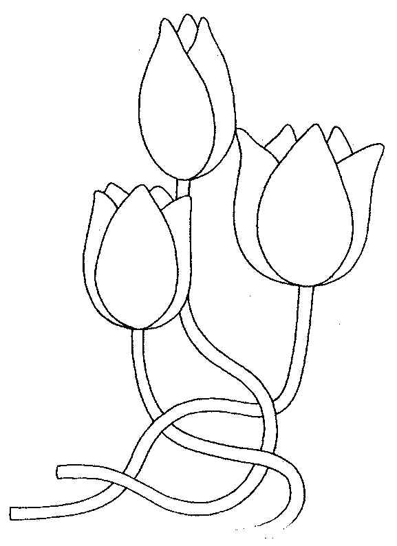 Tulip Knit Together Coloring Page