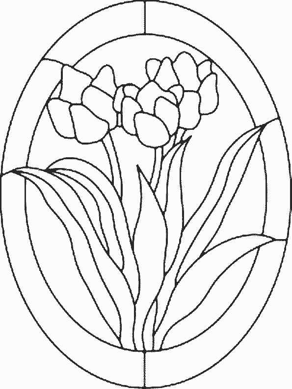 New Tulip Coloring Page