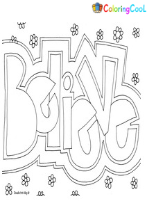 Letters and Alphabet Coloring Pages