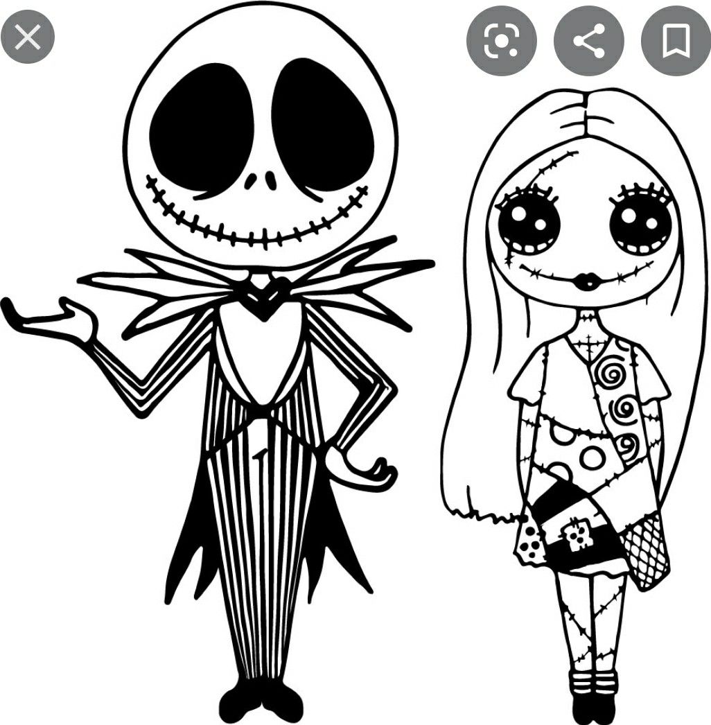 Baby Jack And Sally Coloring Pages Coloring Cool