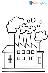 Factory Coloring Pages