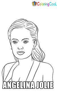 Angelina Jolie Coloring Pages