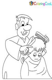 Barber Coloring Pages