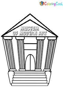 Museum Coloring Pages
