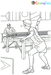 Ping Pong Coloring Pages