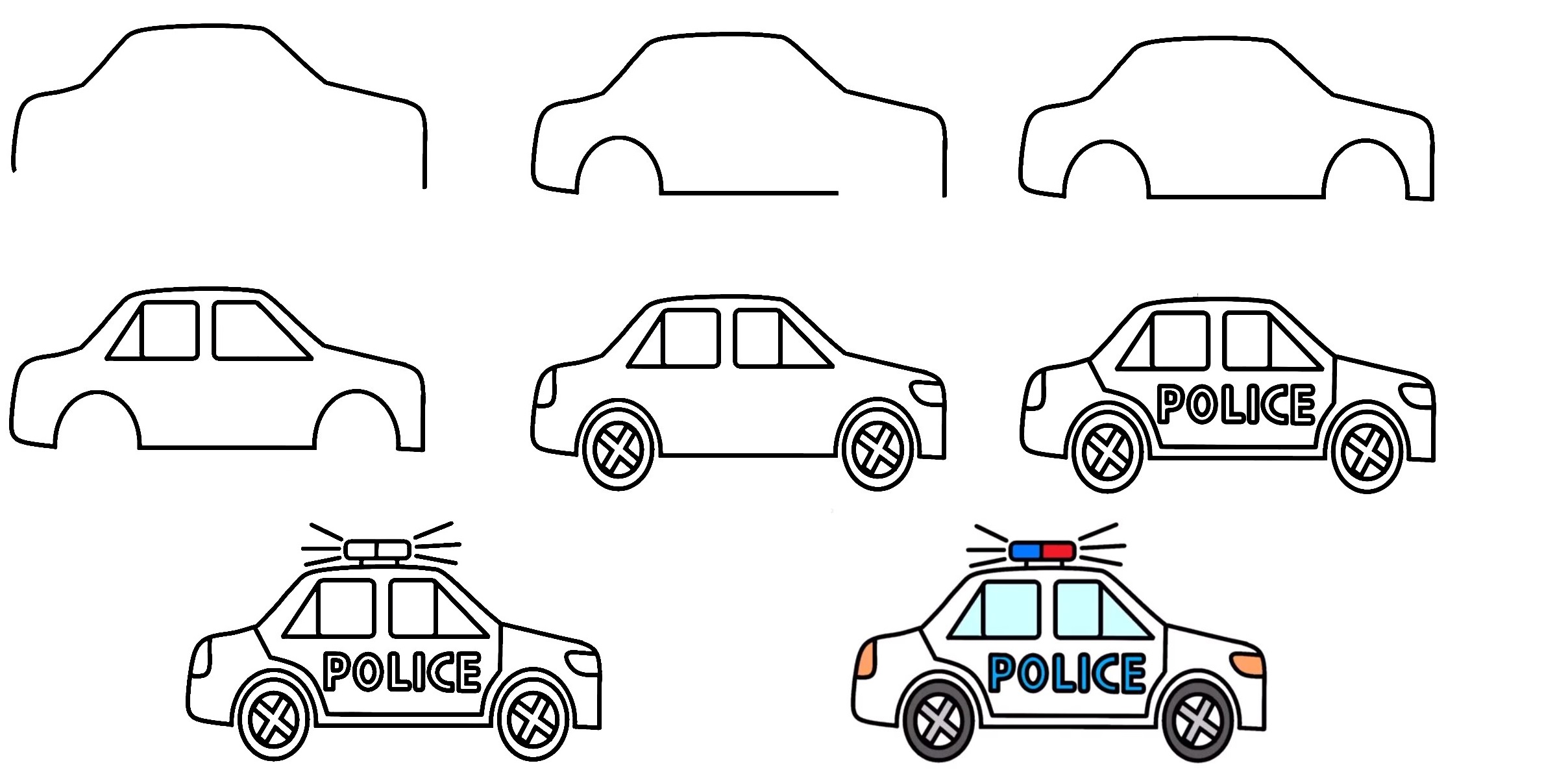 Police-car-drawing