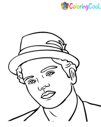 Bruno Mars Coloring Pages