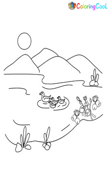 Lake Coloring Pages