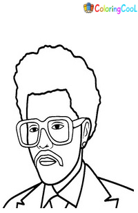 The Weeknd Coloring Pages