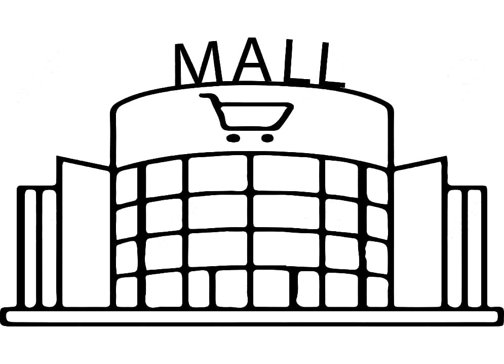Mall Coloring Pages