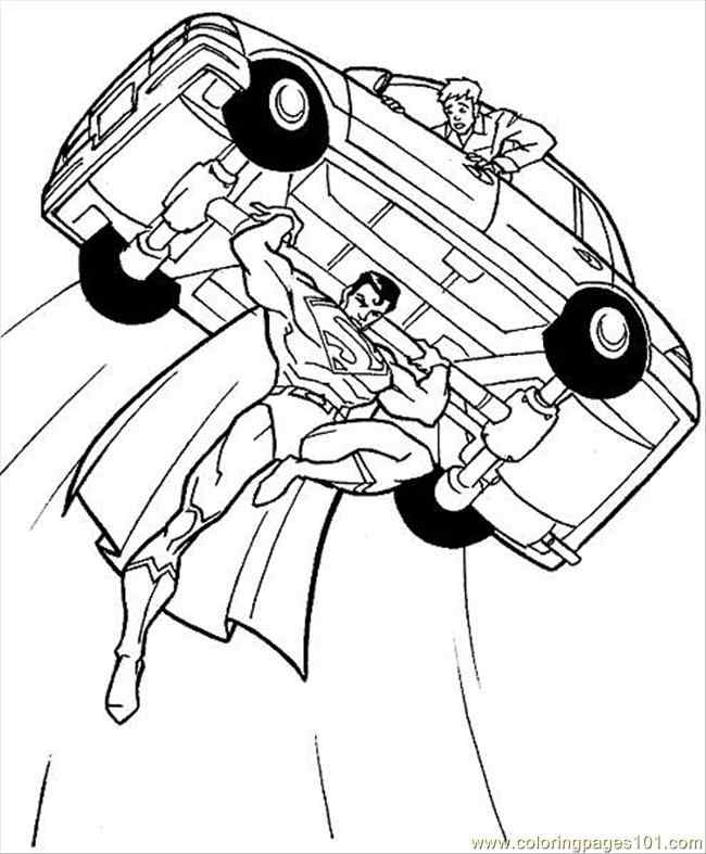 Superhero Gives Car