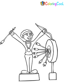 Archery Coloring Pages