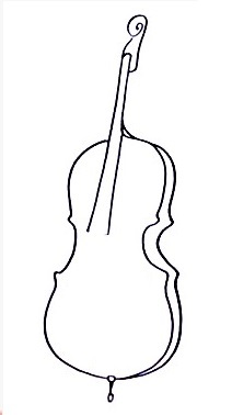 How to Draw a Cello Easy Step by Step - Coleman Meren1965