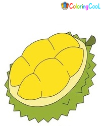 Durian Drawing Is Made In 7 Easy Steps Coloring Page