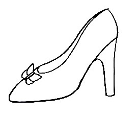 how to draw High Heel Shoe