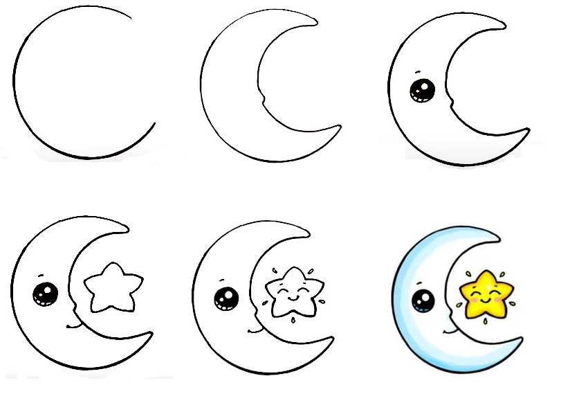How To Draw A Moon