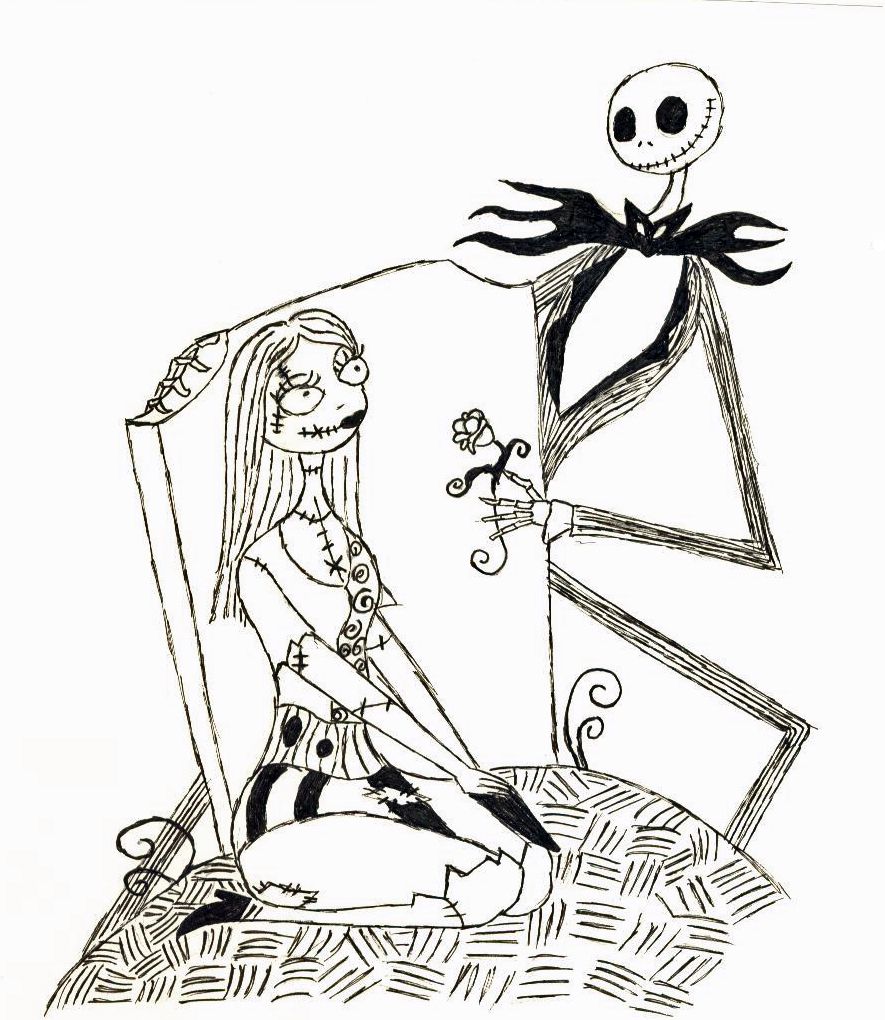 Printable Nightmare Jack And Sally