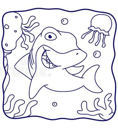 Swimming Sheets Coloring Page