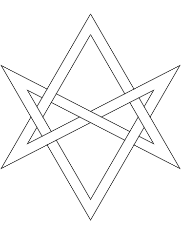 6 Point Star Free Coloring Page